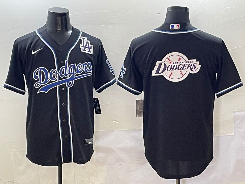 Men Los Angeles Dodgers Blank Black Three generations Nike 2025 MLB Jersey style 29